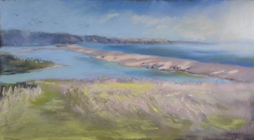 Fleet walk overlooking Chesil Beach